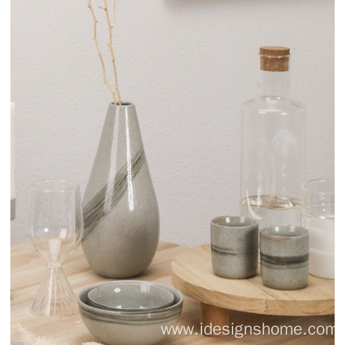 Ceramic Sand Farmhouse Vase